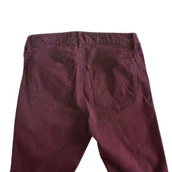 Ann Taylor Women's 6P Burgundy The Skinny Curvy Fit Stretchy Cotton Blend Pants - Picture 6 of 12